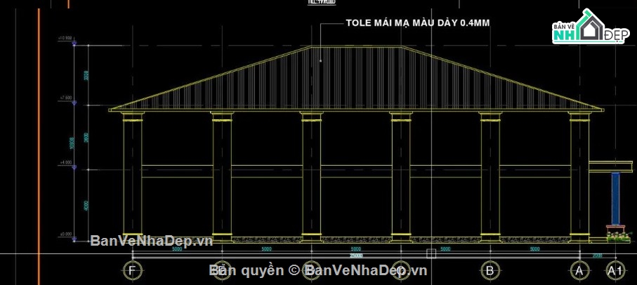 thiết kế nhà xưởng khung thép,hồ sơ nhà xưởng 2 tầng,bản vẽ kiến trúc nhà xưởng