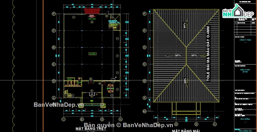 thiết kế nhà xưởng khung thép,hồ sơ nhà xưởng 2 tầng,bản vẽ kiến trúc nhà xưởng