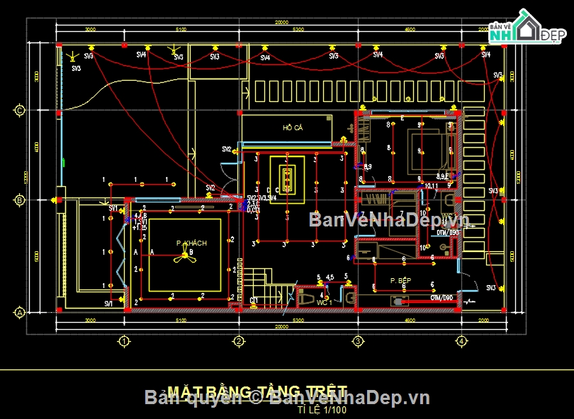 bản vẽ ME biệt thự,Bản vẽ me villa,điện nước Villa,ME biệt thự