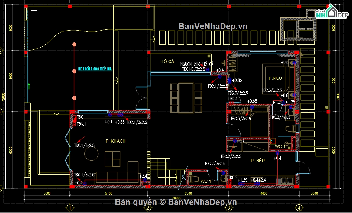bản vẽ ME biệt thự,Bản vẽ me villa,điện nước Villa,ME biệt thự