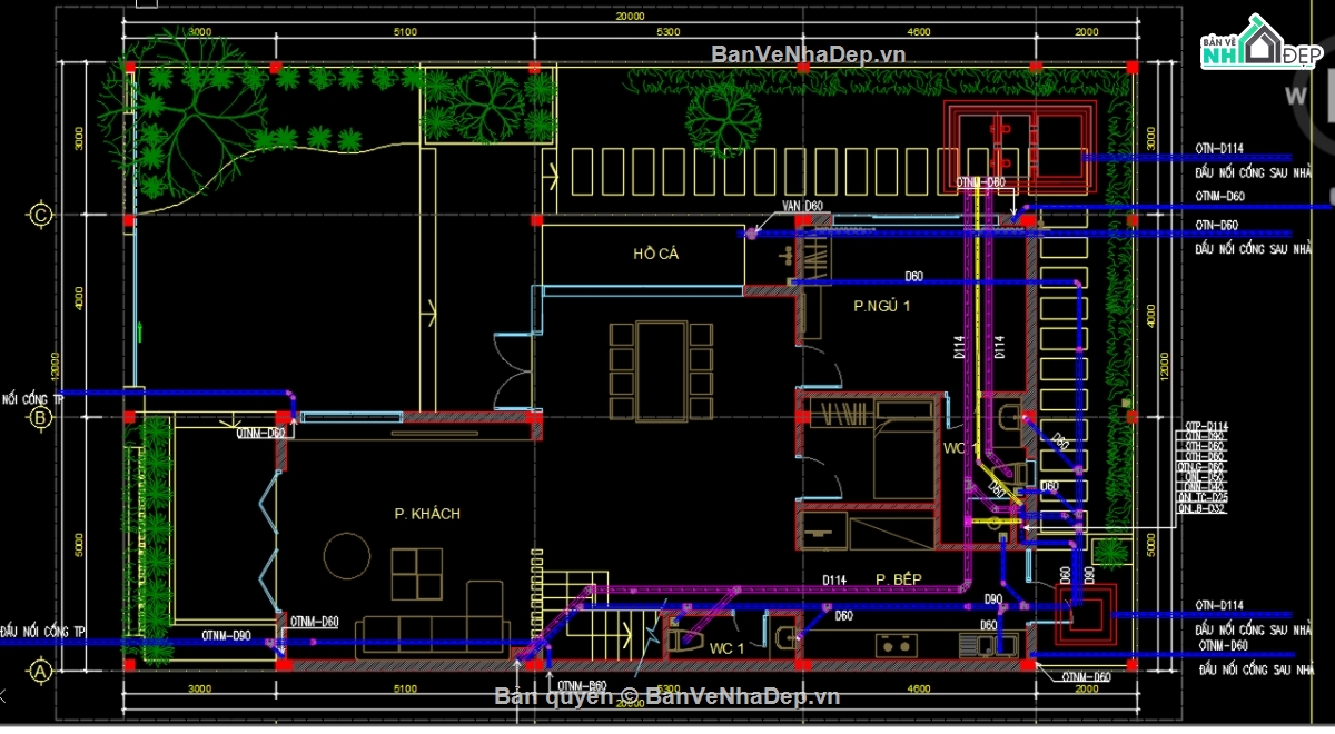 bản vẽ ME biệt thự,Bản vẽ me villa,điện nước Villa,ME biệt thự