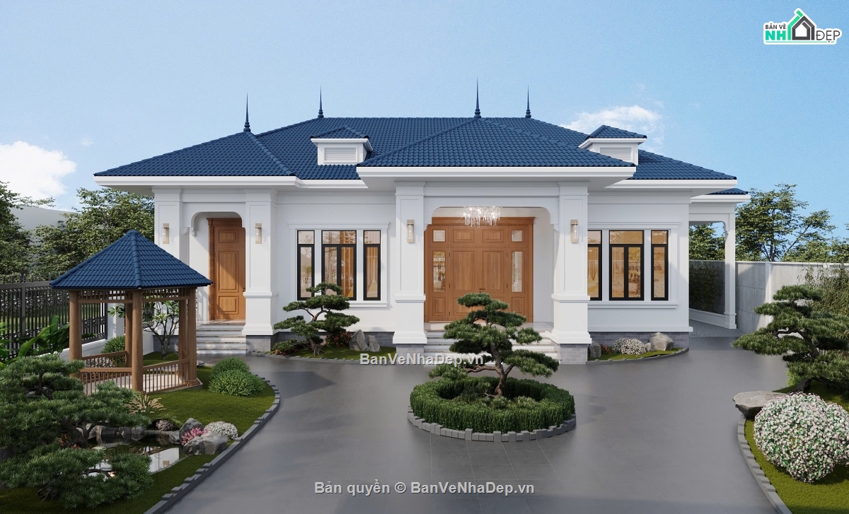 #Hồ sơ thiết kế,#Bản vẽ thiết kế,#Nhà 1 tầng mái nhật,#Biệt thự 1 tầng mái nhật,#Nhà mái nhật,#Biệt thự mái nhật