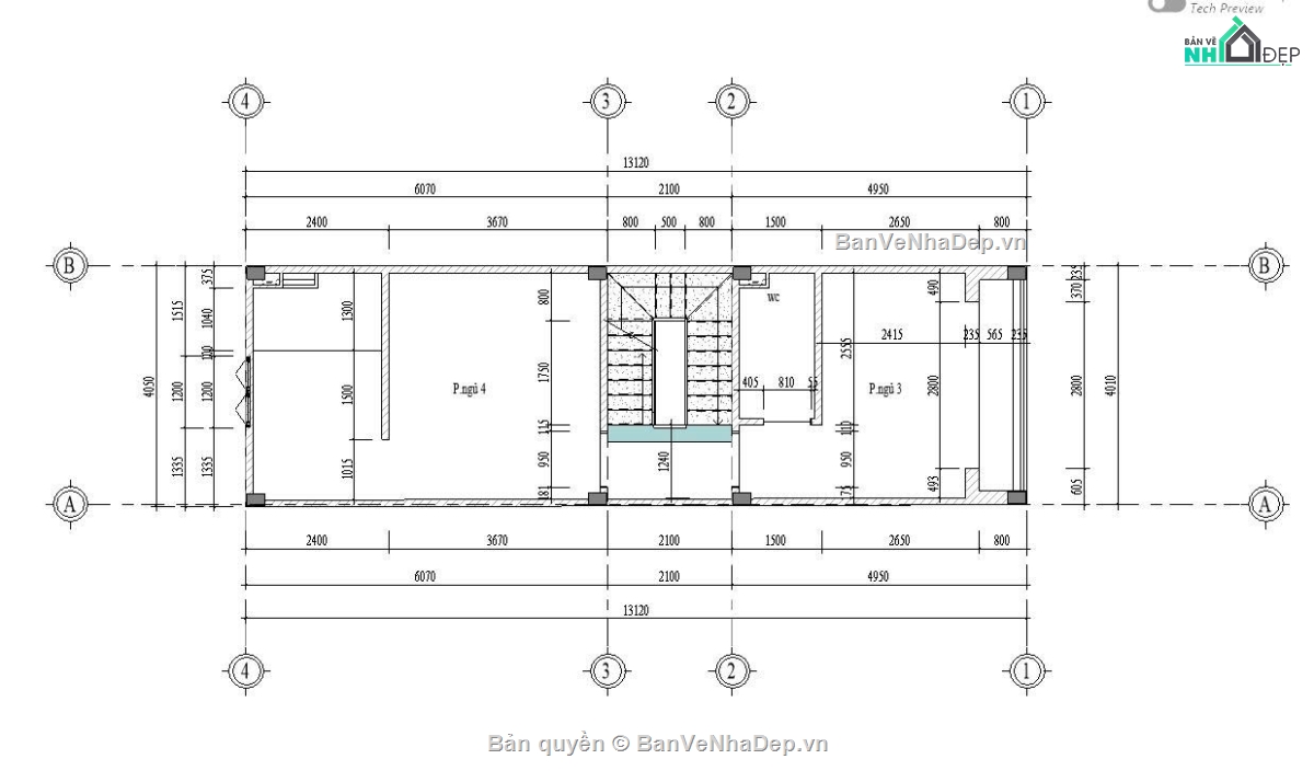 nhà phố 4x16m,bản vẽ full,kiến trúc nhà phố,nhà phố hiện đại