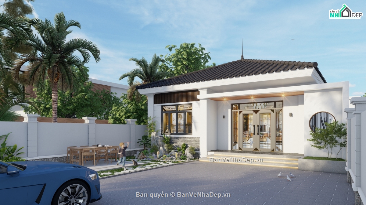thiết kế nhà vườn,file sketchup nhà cấp 4 mái nhật,hồ sơ thi công nhà cấp 4,nhà vườn mái nhật,thiết kế nhà cấp 4,nhà cấp 4 mái nhật