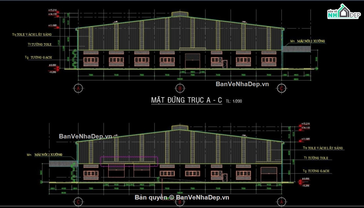 bản vẽ nhà máy thiết bị điện,bản vẽ nhà xưởng 56x112m,hồ sơ thiết kế nhà máy,bản vẽ nhà máy 2ha,mẫu nhà máy công nghiệp