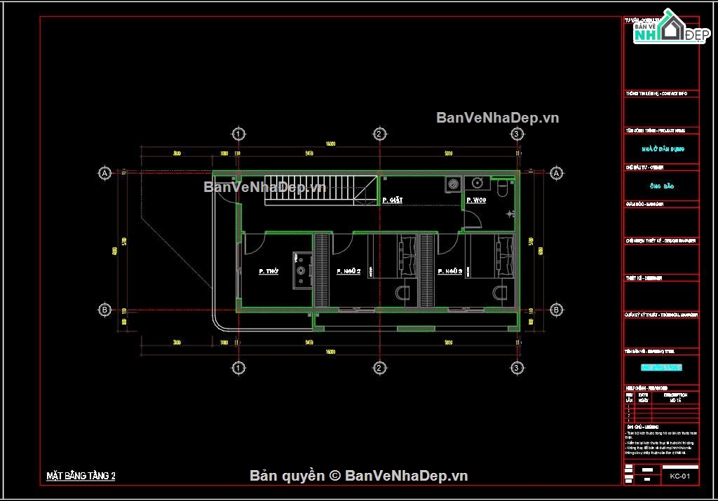Nhà phố 2 tầng hiện đại,Nhà phố 2 tầng,Nhà phố 2 tầng 6x16m,bản vẽ nhà phố 2 tầng