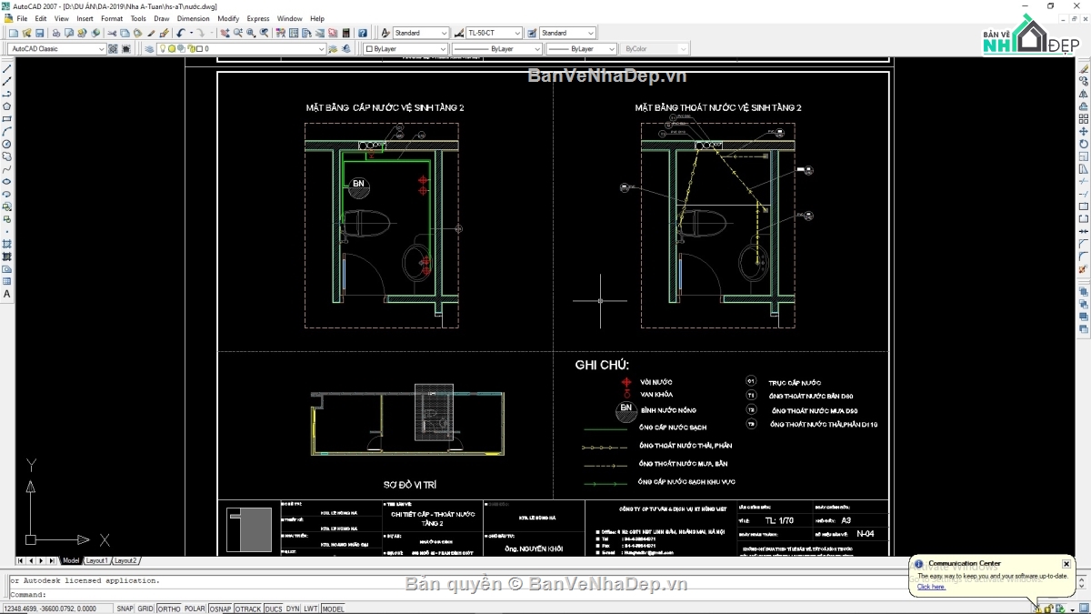 nhà phố 3 tầng,Autocad nhà phố 3 tầng,Bản vẽ nhà phố 3 tầng,Nhà phố 3 tầng 4x11m,Cad nhà phố 3 tầng