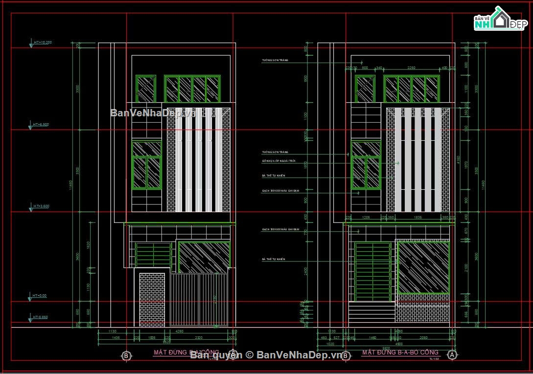 Hồ sơ thiết kế,Bản vẽ thiết kế,Nhà phố 3 tầng hiện đại,Nhà phố hiện đại,Nhà phố 3 tầng,Nhà phố 3 tầng 4.5x18.7m