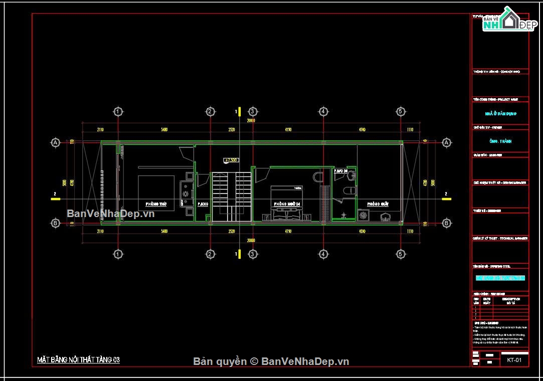Hồ sơ thiết kế,Bản vẽ thiết kế,Nhà phố 3 tầng hiện đại,Nhà phố hiện đại,Nhà phố 3 tầng,Nhà phố 3 tầng 5x20m