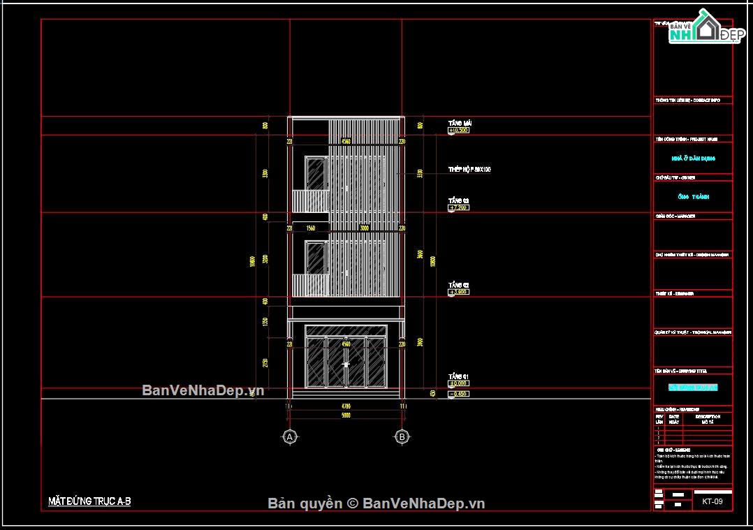 Hồ sơ thiết kế,Bản vẽ thiết kế,Nhà phố 3 tầng hiện đại,Nhà phố hiện đại,Nhà phố 3 tầng,Nhà phố 3 tầng 5x20m