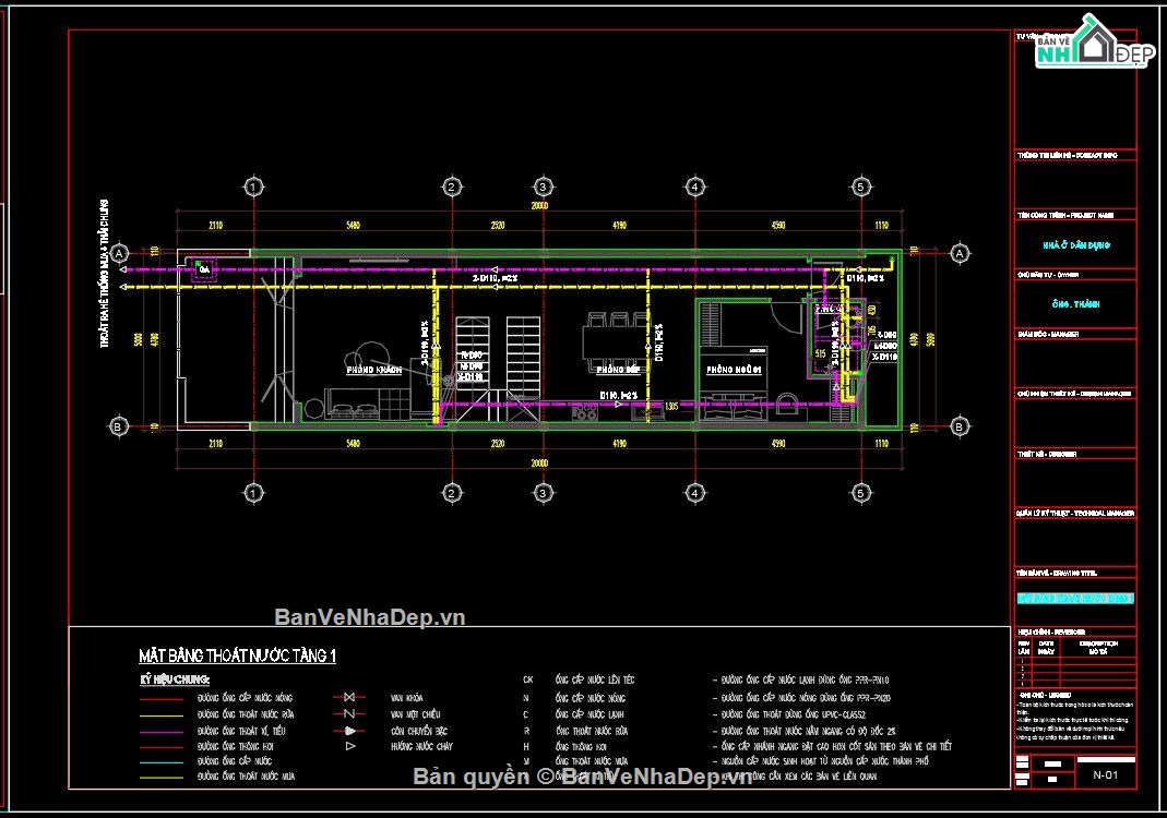 Hồ sơ thiết kế,Bản vẽ thiết kế,Nhà phố 3 tầng hiện đại,Nhà phố hiện đại,Nhà phố 3 tầng,Nhà phố 3 tầng 5x20m