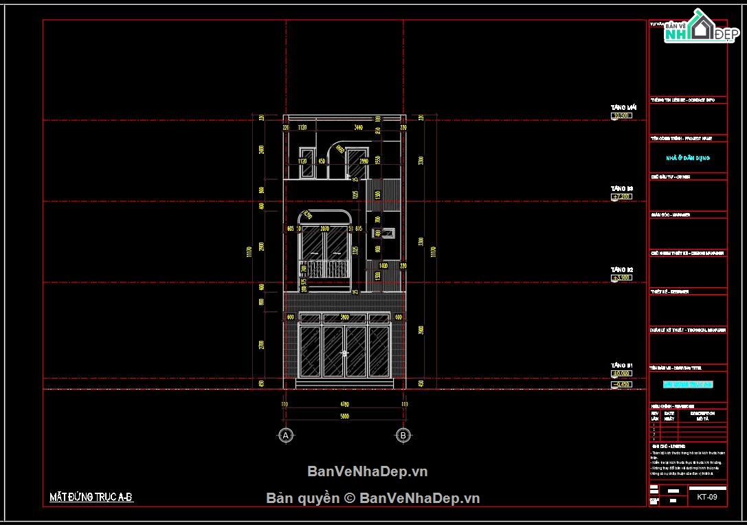 Hồ sơ thiết kế,Bản vẽ thiết kế,Nhà phố 3 tầng hiện đại,Nhà phố hiện đại,Nhà phố 3 tầng,Nhà phố 3 tầng 5mx20m