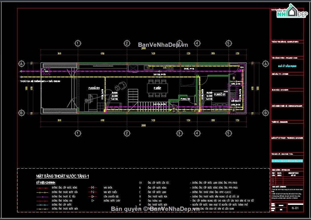 Hồ sơ thiết kế,Bản vẽ thiết kế,Nhà phố 3 tầng hiện đại,Nhà phố hiện đại,Nhà phố 3 tầng,Nhà phố 3 tầng 5mx20m