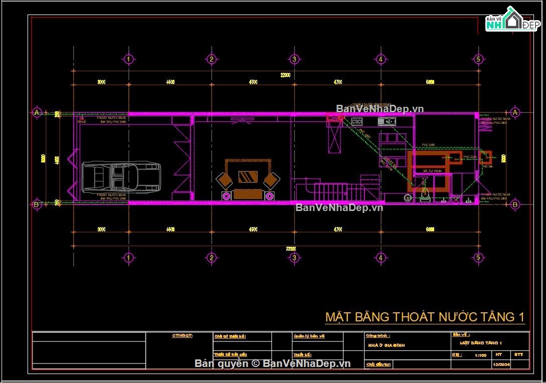 Hồ sơ thiết kế,Nhà phố 3 tầng hiện đại,Nhà phố hiện đại,Nhà phố 3 tầng,Nhà phố 3 tầng 5mx22m