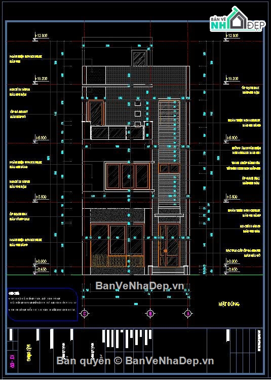 Hồ sơ thiết kế,bản vẽ thiết kế nhà kho,Nhà phố 3 tầng hiện đại,Nhà phố hiện đại,Nhà phố 3 tầng,Nhà phố 3 tầng 6mx15m