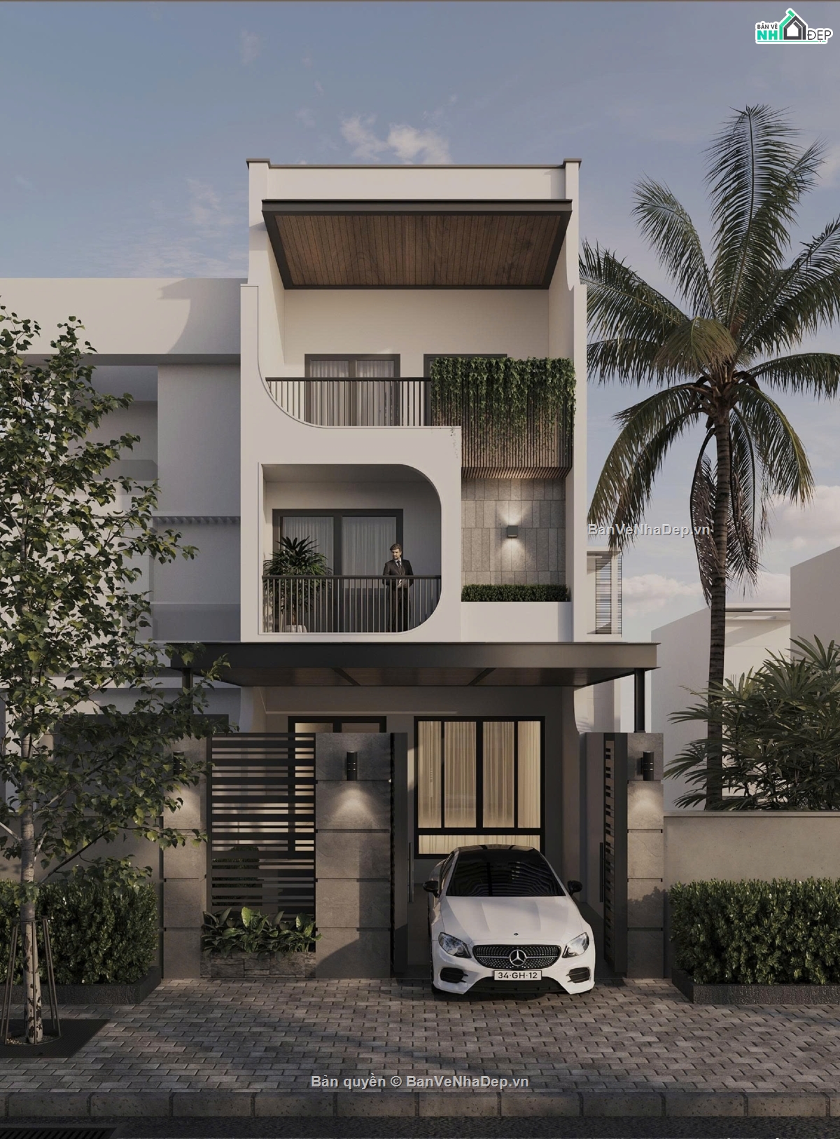 Hồ sơ thiết kế,Bản vẽ thiết kế,Nhà phố 3 tầng hiện đại,Nhà phố hiện đại,Nhà phố 3 tầng,Nhà phố 3 tầng 6mx25m