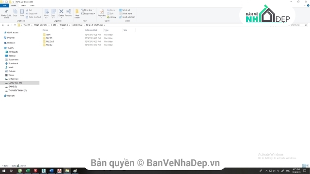 kiến trúc nhà 3 tầng,File sketchup nhà 3 tầng,file cad nhà 3 tầng,file cad nhà lô phố,nhà phố 3 tầng 3.45x13.05m,thiết kế nhà  3 tầng
