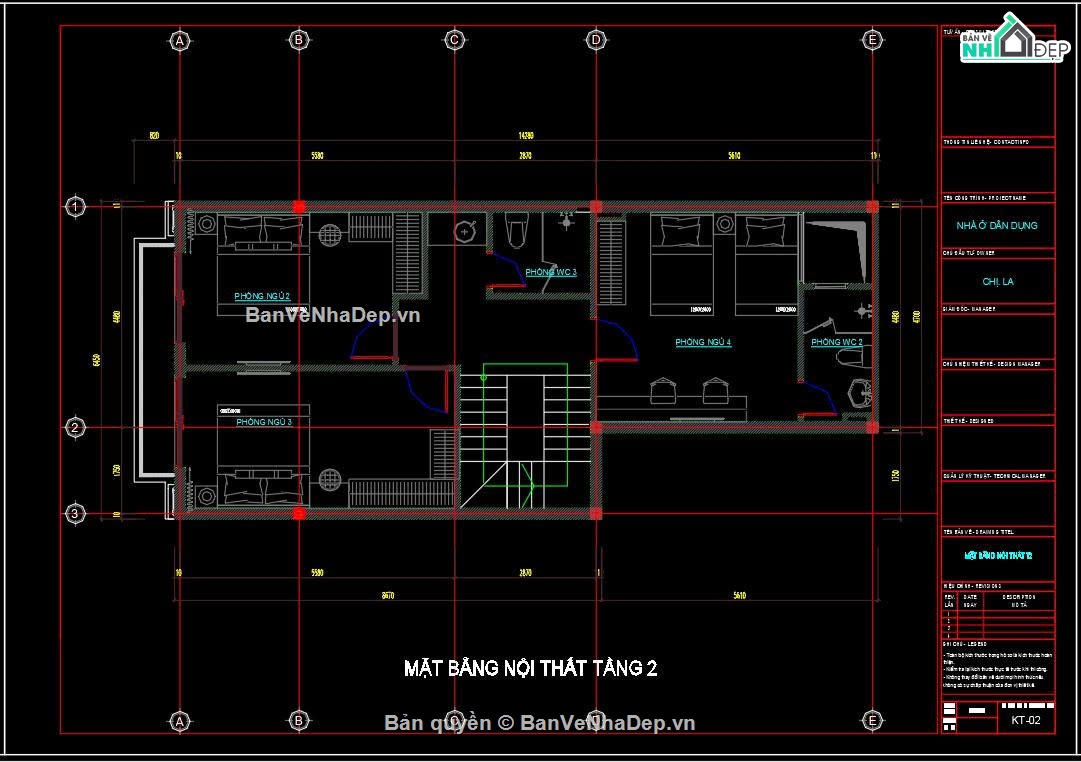 Bản vẽ thiết kế,Nhà phố 3 tầng tân cổ điển,Nhà phố tân cổ điển,Nhà phố 3 tầng,Nhà phố 3 tầng 6.4x14.2m
