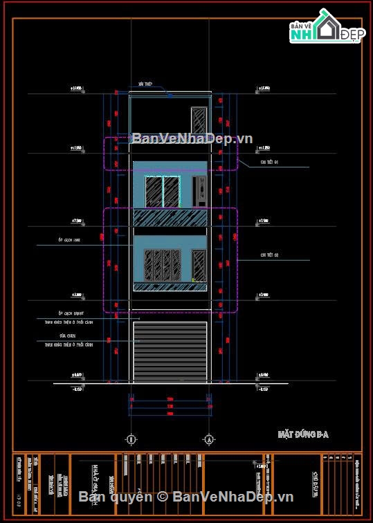 Hồ sơ thiết kế,#Bản vẽ thiết kế,Nhà phố 4 tầng hiện đại,Nhà phố hiện đại,#Nhà phố 4 tầng,#Nhà phố 4 tầng 4mx15m