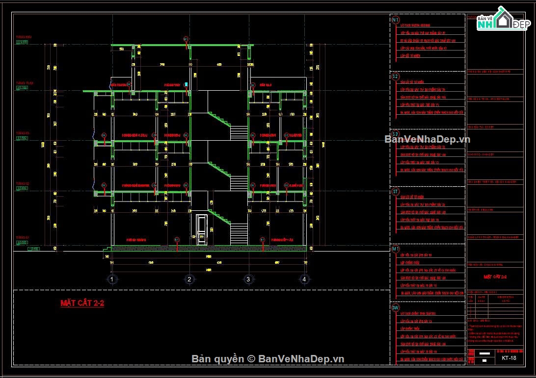 Nhà phố 4 tầng hiện đại,Nhà phố hiện đại,File cad nhà phố 4 tầng,Nhà phố 4 tầng file cad