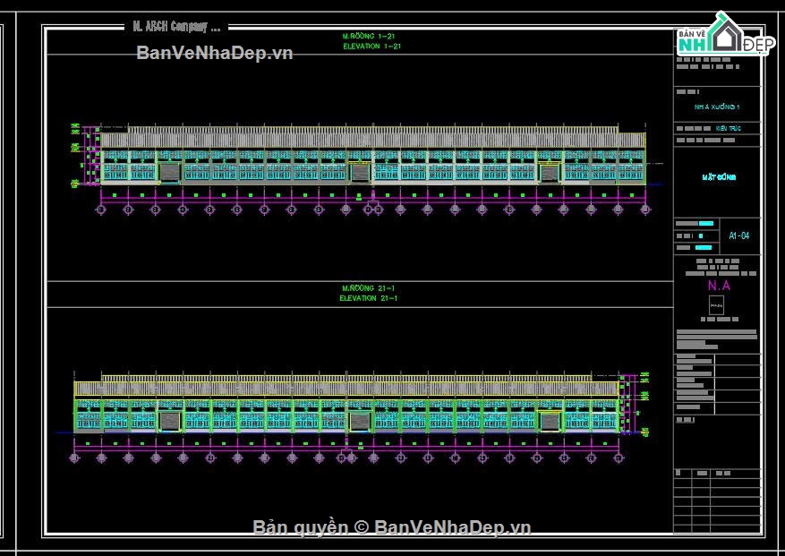 bản vẽ nhà xưởng 30x120m,Hồ sơ thiết kế nhà xưởng 30x120m,bản vẽ kiến trúc nhà xưởng,nhà xưởng một tầng,file CAD nhà xưởng