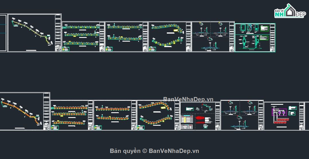 đèn chiếu sáng,bản vẽ chiếu sáng,đèn đường phố,bản vẽ thiết kế thi công đèn đường chiếu sáng,đèn đường