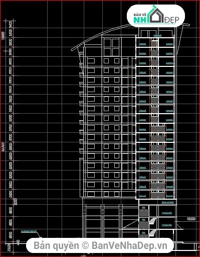 kiến trúc tòa nhà liama,bản vẽ tòa nhà cao ốc liama,thiết kế tòa cao ốc