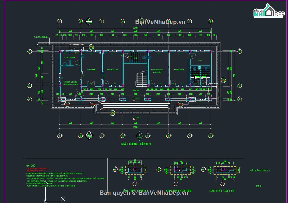 5 bản vẽ Autocad trạm y tế xu hướng mới 2020