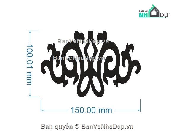 hoa văn cnc,hoa văn đối xứng,họa tiết trang trí cnc