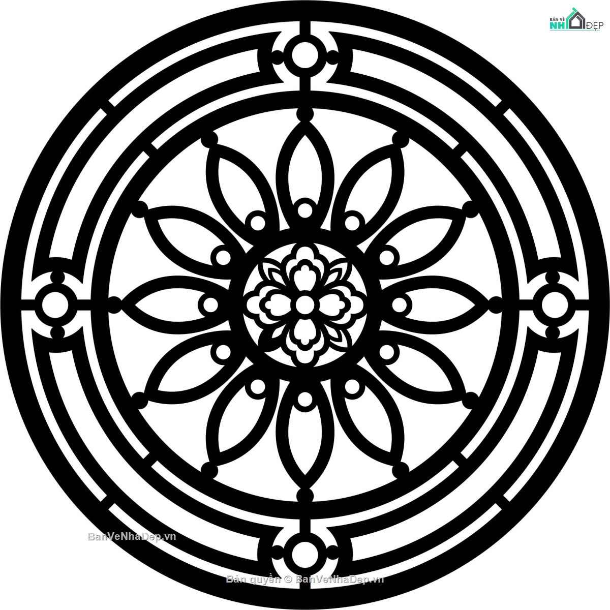 Hoa văn tròn,file dxf hoa văn tròn,hoa văn tròn file dxf