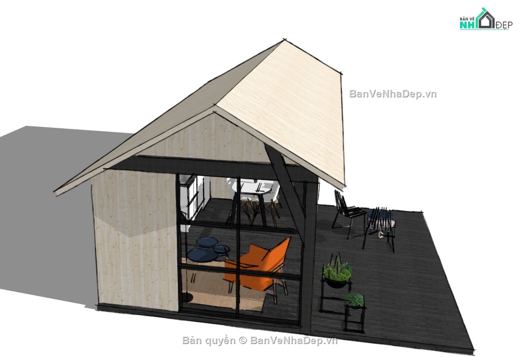Home stay sketchup,model su home stay,file sketchup home stay,file su home stay,home stay file sketchup