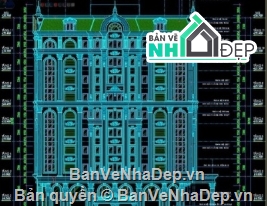 khách sạn 5 tầng,cad khách sạn 5 tầng,khách sạn 5 tầng cad