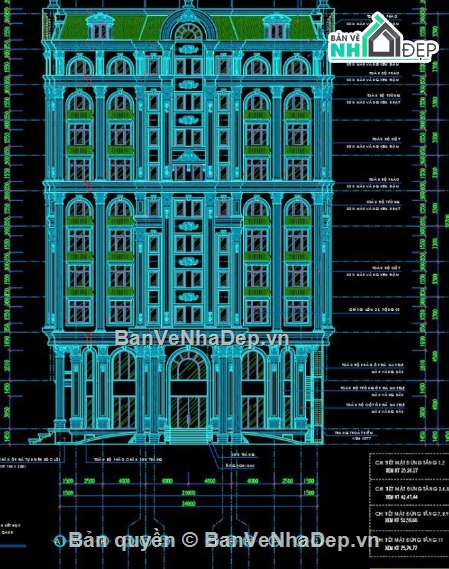 khách sạn 5 tầng,cad khách sạn 5 tầng,khách sạn 5 tầng cad