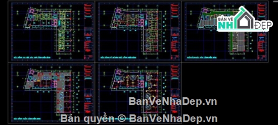 Khách sạn 17 tầng,khách sạn file cad,cad khách sạn,khách sạn file autocad