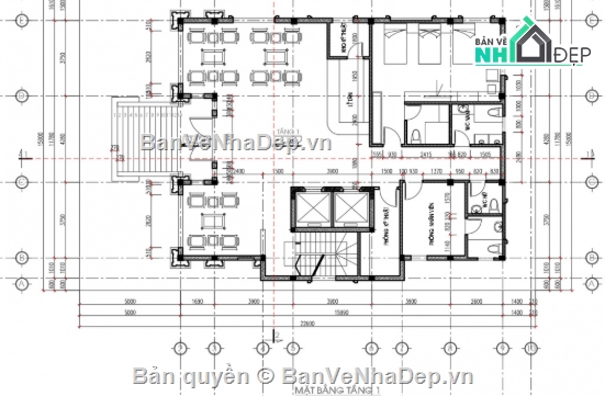 khách sạn tân cổ điển 5 tầng,khách sạn 5 tầng,cad khách sạn 5 tầng