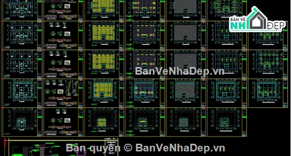 khách sạn tân cổ điển 5 tầng,khách sạn 5 tầng,cad khách sạn 5 tầng