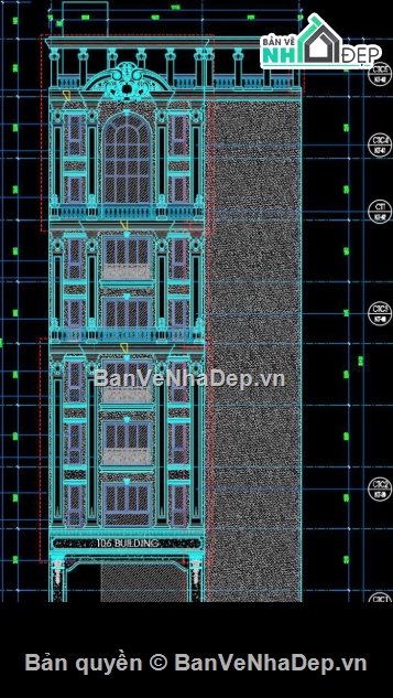 Khách sạn 9 tầng,cad khách sạn 9 tầng,file cad khách sạn 9 tầng,khách sạn 9 tầng