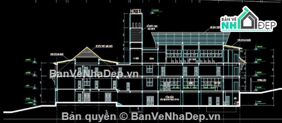 Khách sạn Blue Moon,khách sạn,file cad khách sạn