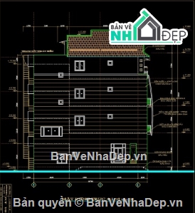 khách sạn 4 tầng,Khách sạn mini,cad khách sạn 4 tầng,khách sạn mini 4 tầng