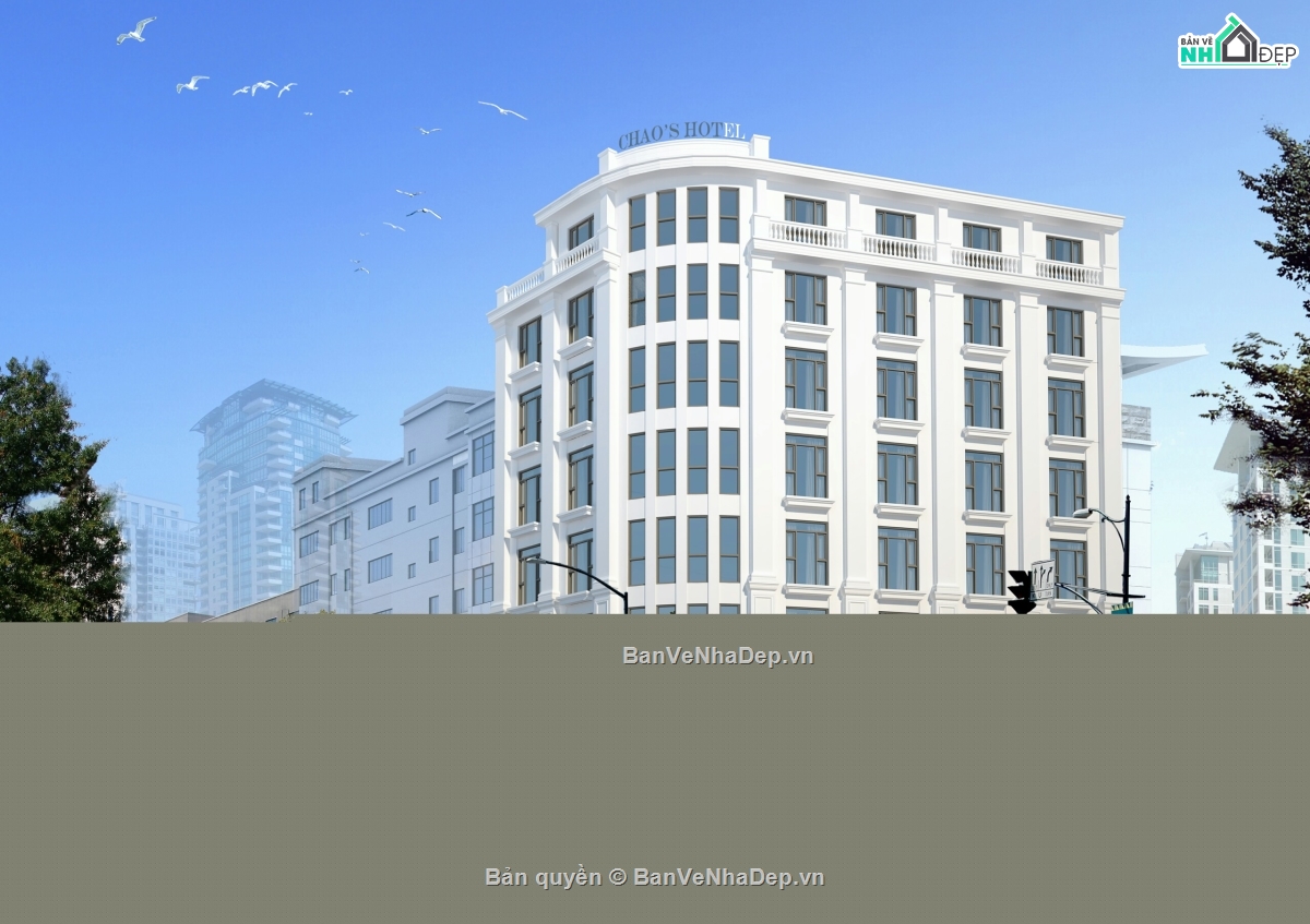 Khách sạn mini,khách sạn,khách sạn 6 tầng,cad khách sạn 6 tầng,khách sạn 6 tầng cad