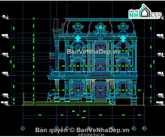 lâu đài cổ điển,lâu đài cổ điển 4 tầng,lâu đài tân cổ điển