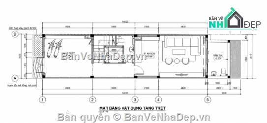 nhà 4 tầng,nhà phố 4 tầng,cad nhà phố 4 tầng
