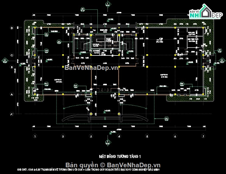 trụ sở làm việc,thiết kế trụ sở làm việc,bản vẽ thiết kế trụ sở làm việc