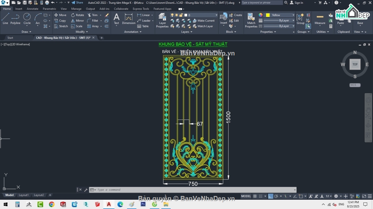 khung bảo vệ file dxf,thiết kế cổng hàng rào đẹp,cổng và hàng rào sắt đẹp,file cnc khung bảo vệ,cad hàng rào sắt hộp,hàng rào sắt cnc