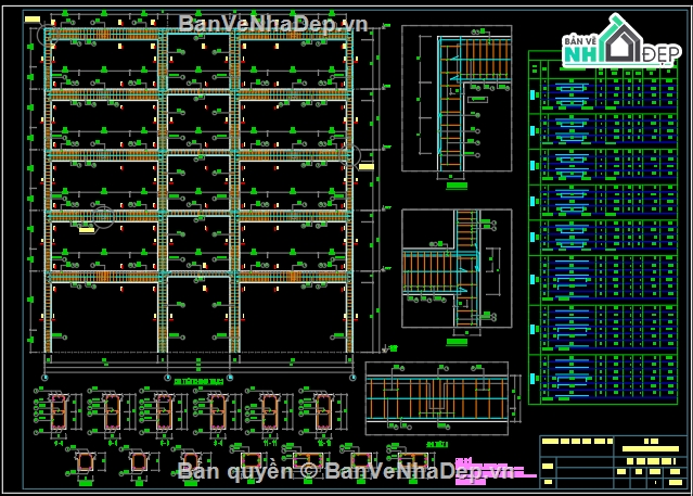 đồ án tốt nghiệp,chung cư 6 tầng,bản vẽ,bản vẽ autocad,47 x 18m,hình chữ nhật