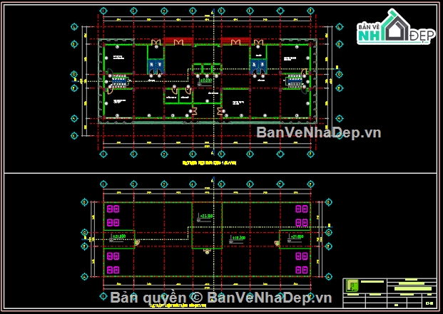 đồ án tốt nghiệp,chung cư 6 tầng,bản vẽ,bản vẽ autocad,47 x 18m,hình chữ nhật