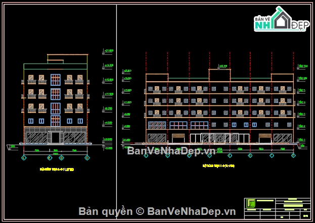 đồ án tốt nghiệp,chung cư 6 tầng,bản vẽ,bản vẽ autocad,47 x 18m,hình chữ nhật