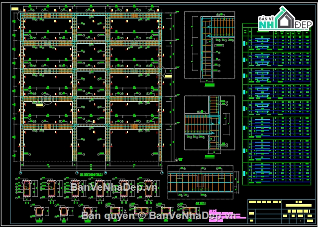 đồ án tốt nghiệp,chung cư 6 tầng,bản vẽ,bản vẽ autocad,47 x 18m,hình chữ nhật