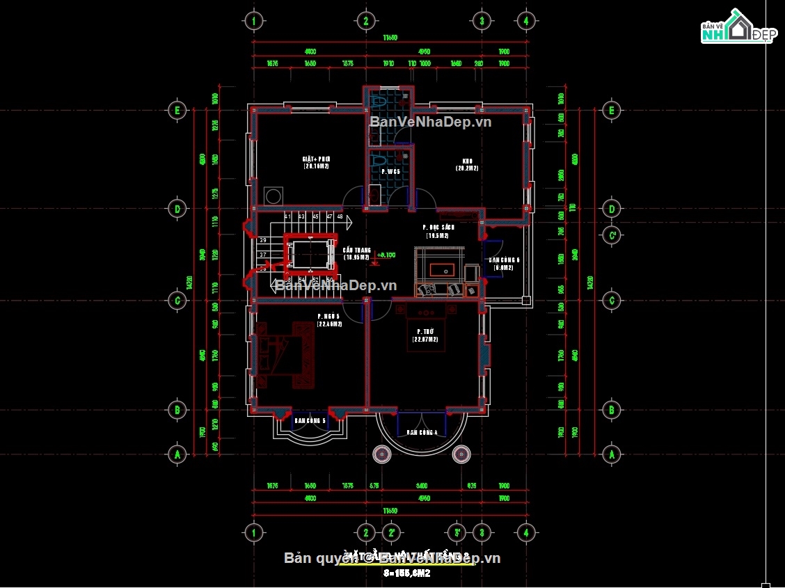 biệt thự 3 tầng,biệt thự cổ điển 3 tầng,3 tầng