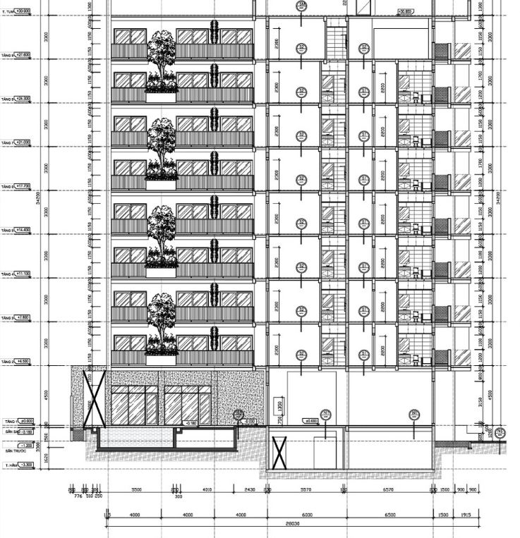 Kiến trúc 10 tầng,Kiến trúc khách sạn hiện đại,bản vẽ khách sạn